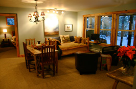 The Coop Cabin Living Area